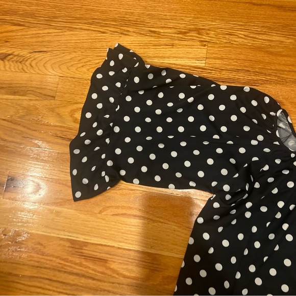 Vintage Betsy Johnson Polka Dot top size M - Picture 3 of 8